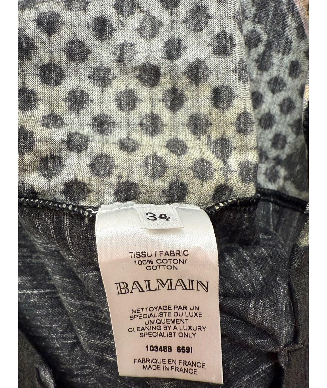 BALMAIN Мульти хлопко-эластановая футболка, фото 4