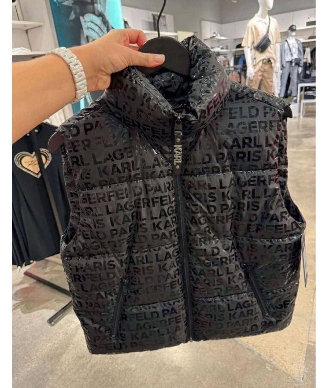 KARL LAGERFELD Черный жилет, фото 2