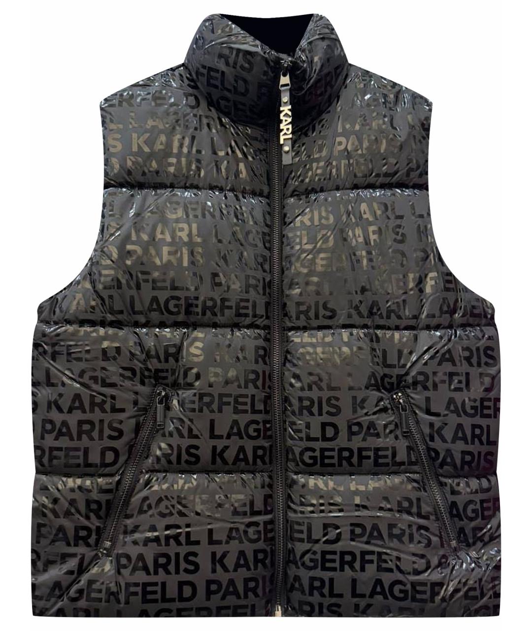 KARL LAGERFELD Черный жилет, фото 1
