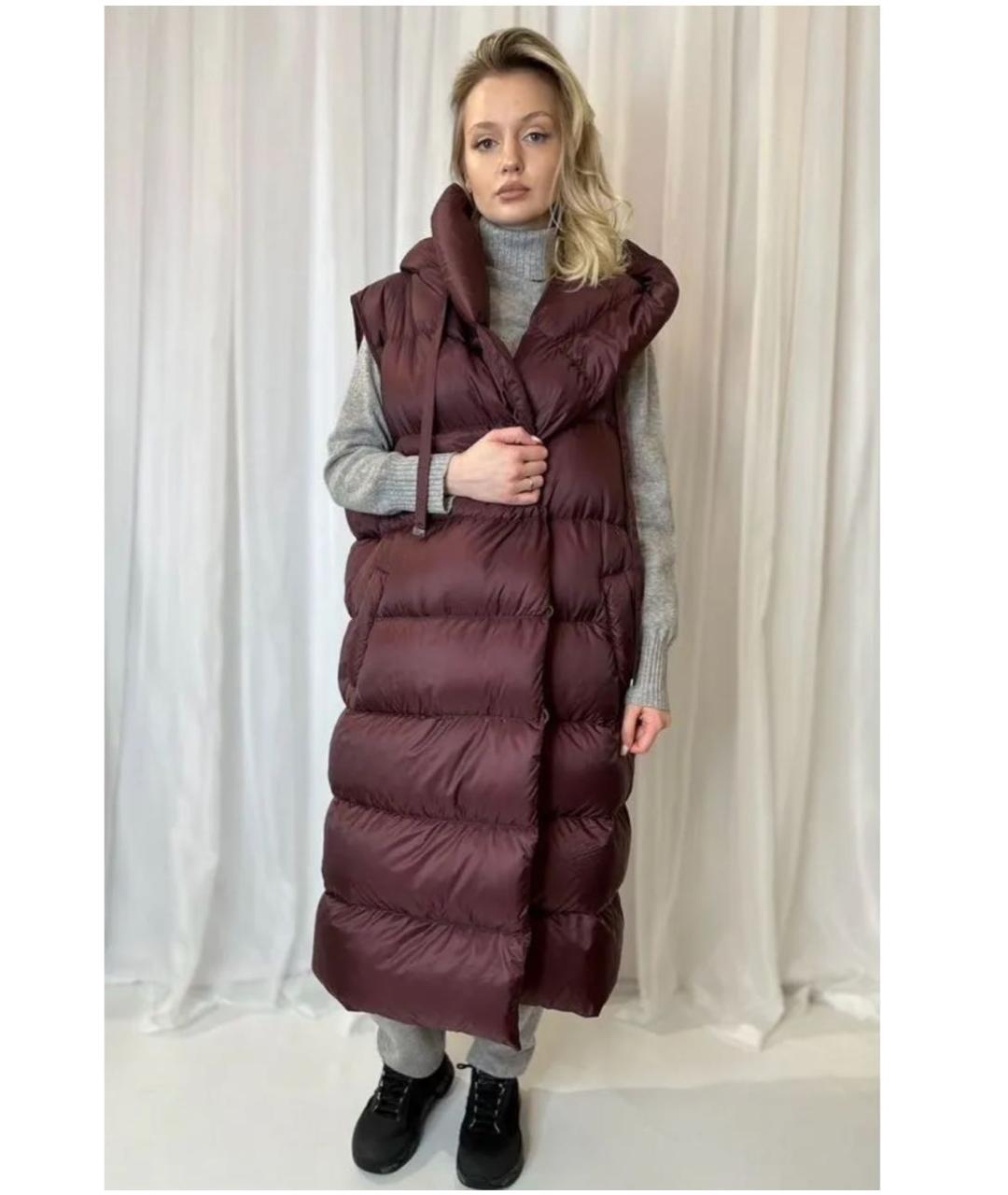 MAX MARA Бордовый жилет, фото 6