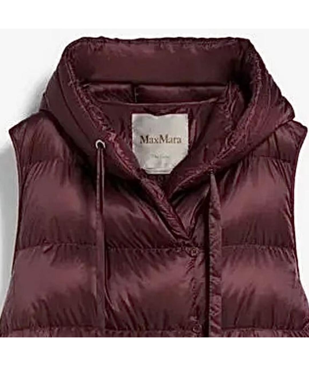 MAX MARA Бордовый жилет, фото 3