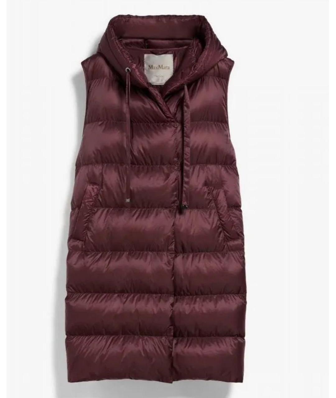 MAX MARA Бордовый жилет, фото 8