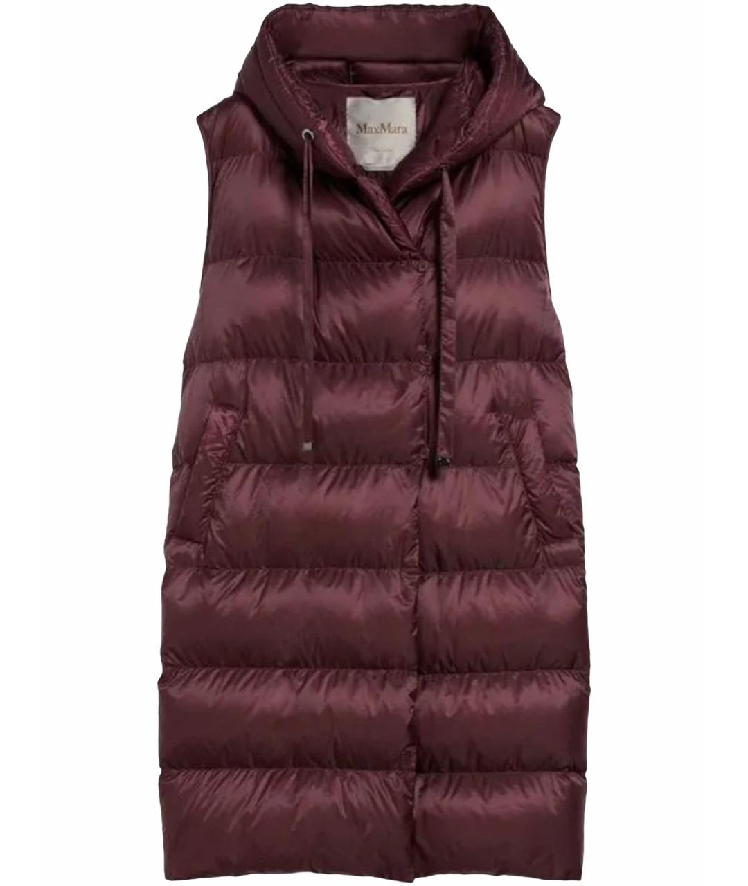 MAX MARA Бордовый жилет, фото 1