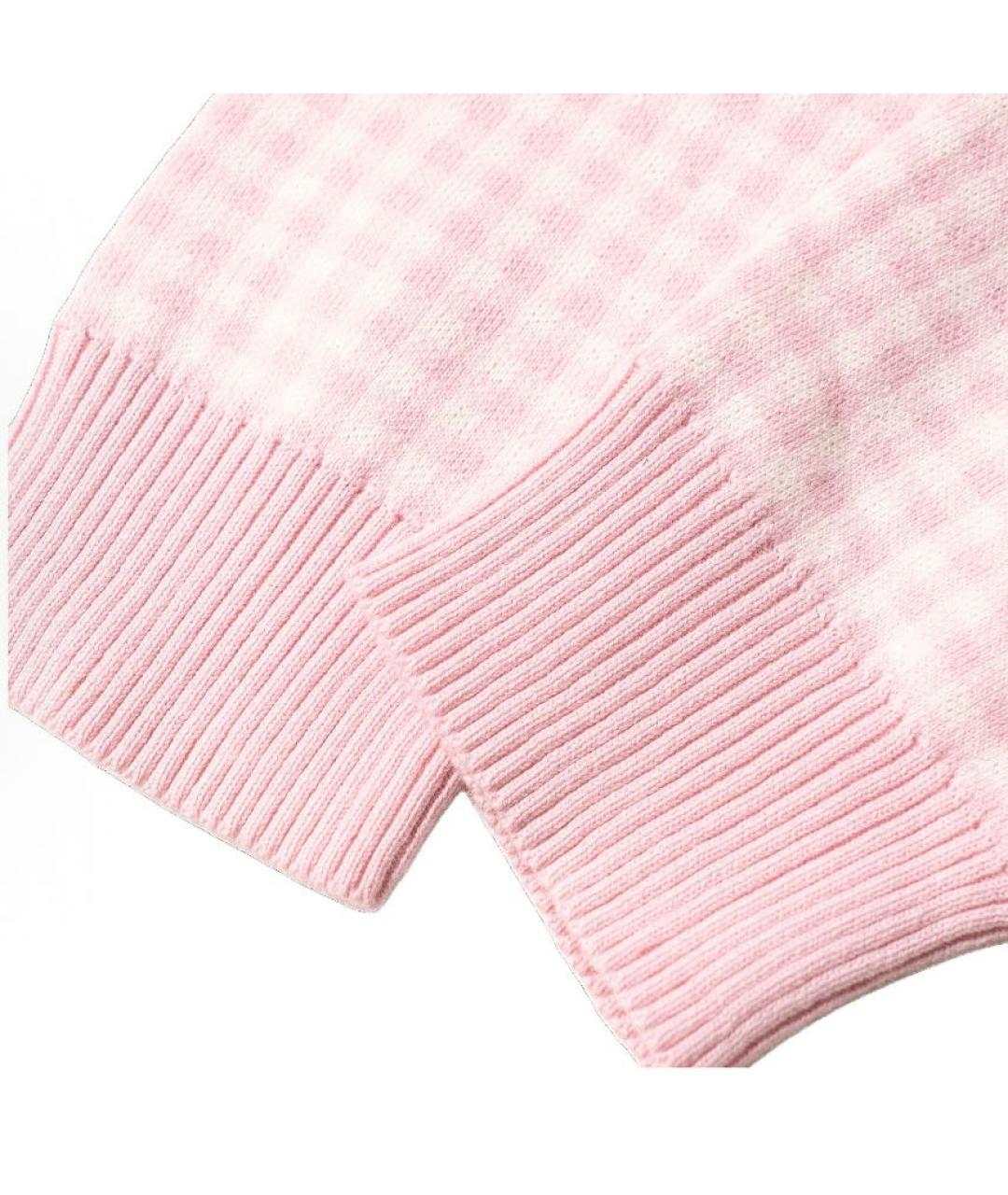 POLO RALPH LAUREN Розовый хлопковый кардиган, фото 3