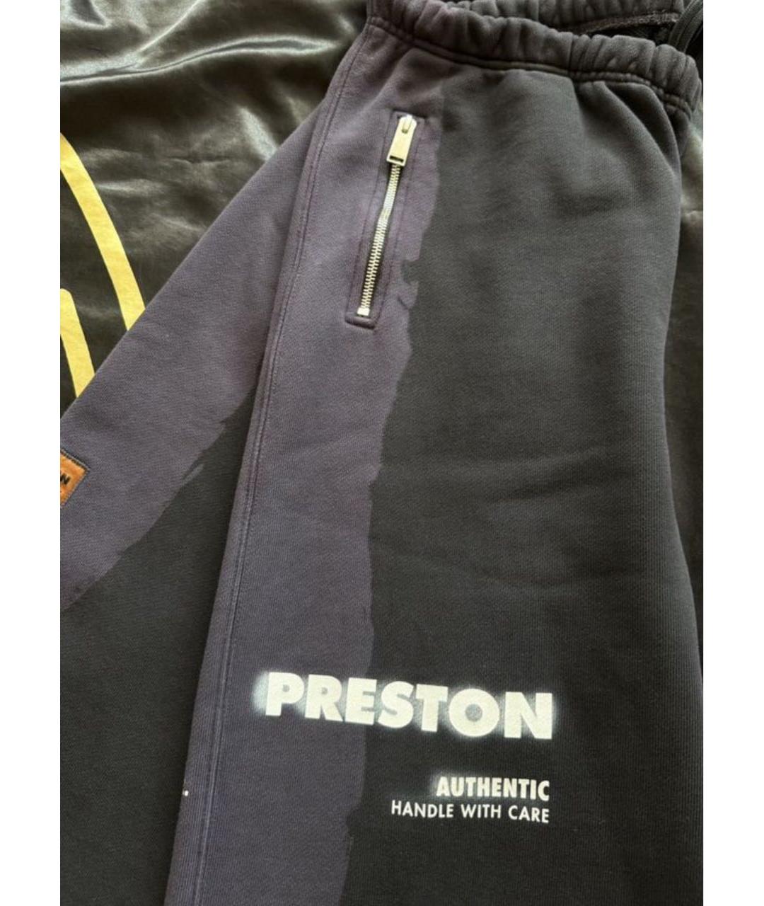 HERON PRESTON Темно-синие хлопковые повседневные брюки, фото 4