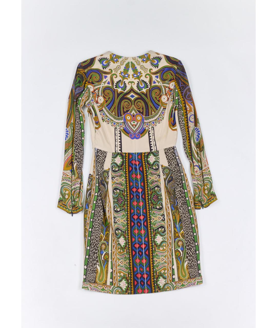 ETRO Мульти шелковое повседневное платье, фото 2