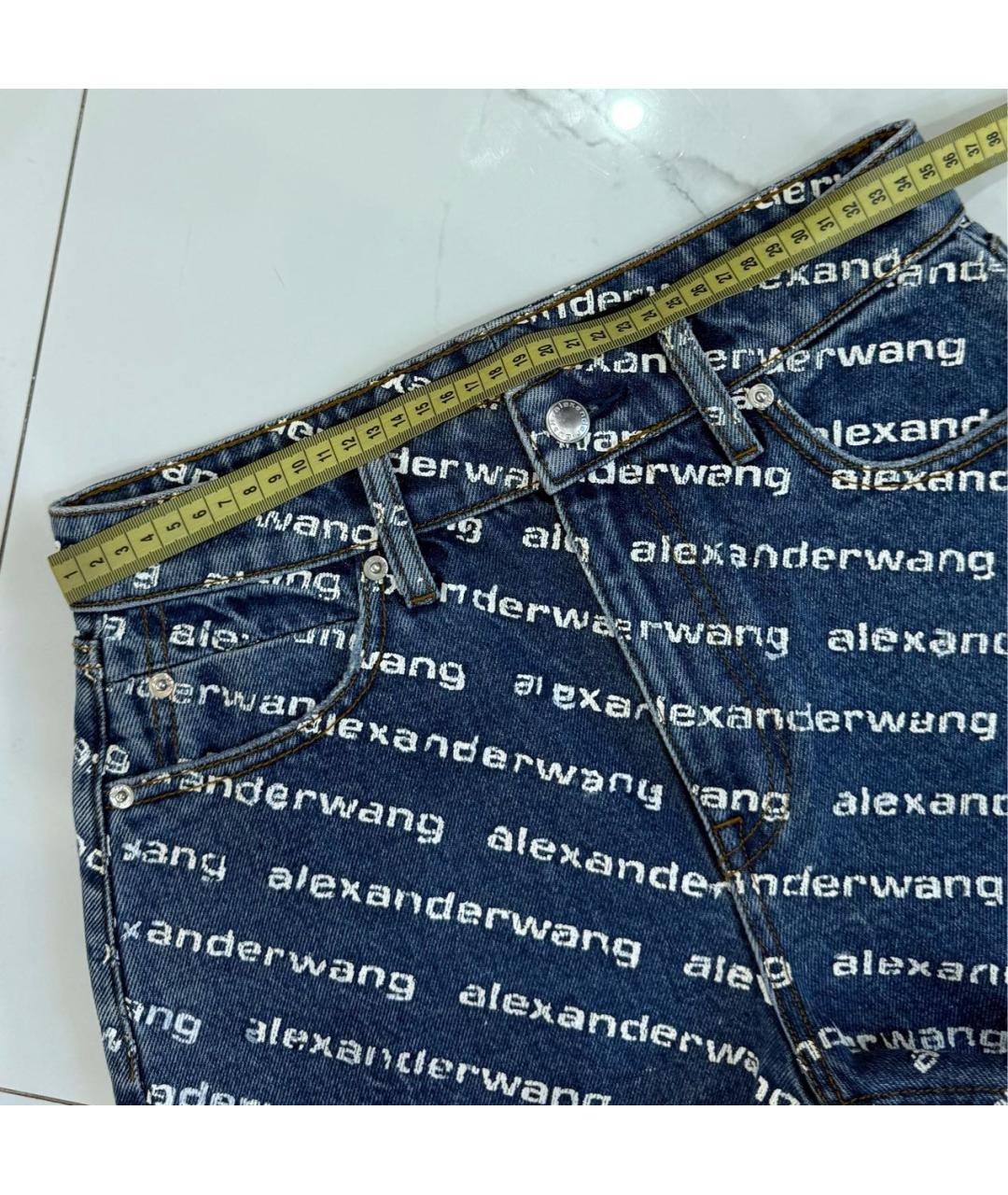 ALEXANDER WANG Голубые хлопковые шорты, фото 7