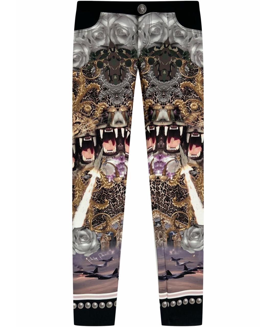 PHILIPP PLEIN Мульти брюки узкие, фото 1