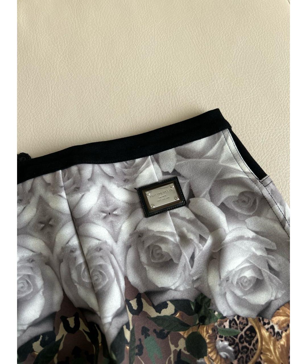 PHILIPP PLEIN Мульти брюки узкие, фото 6