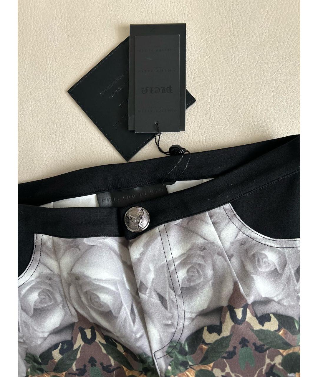 PHILIPP PLEIN Мульти брюки узкие, фото 8