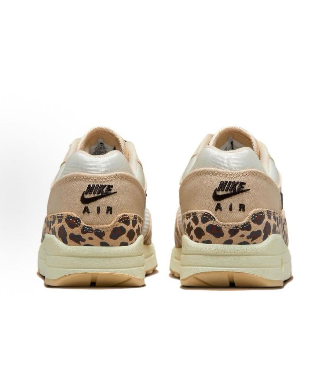 NIKE Бежевые текстильные низкие кроссовки / кеды, фото 5
