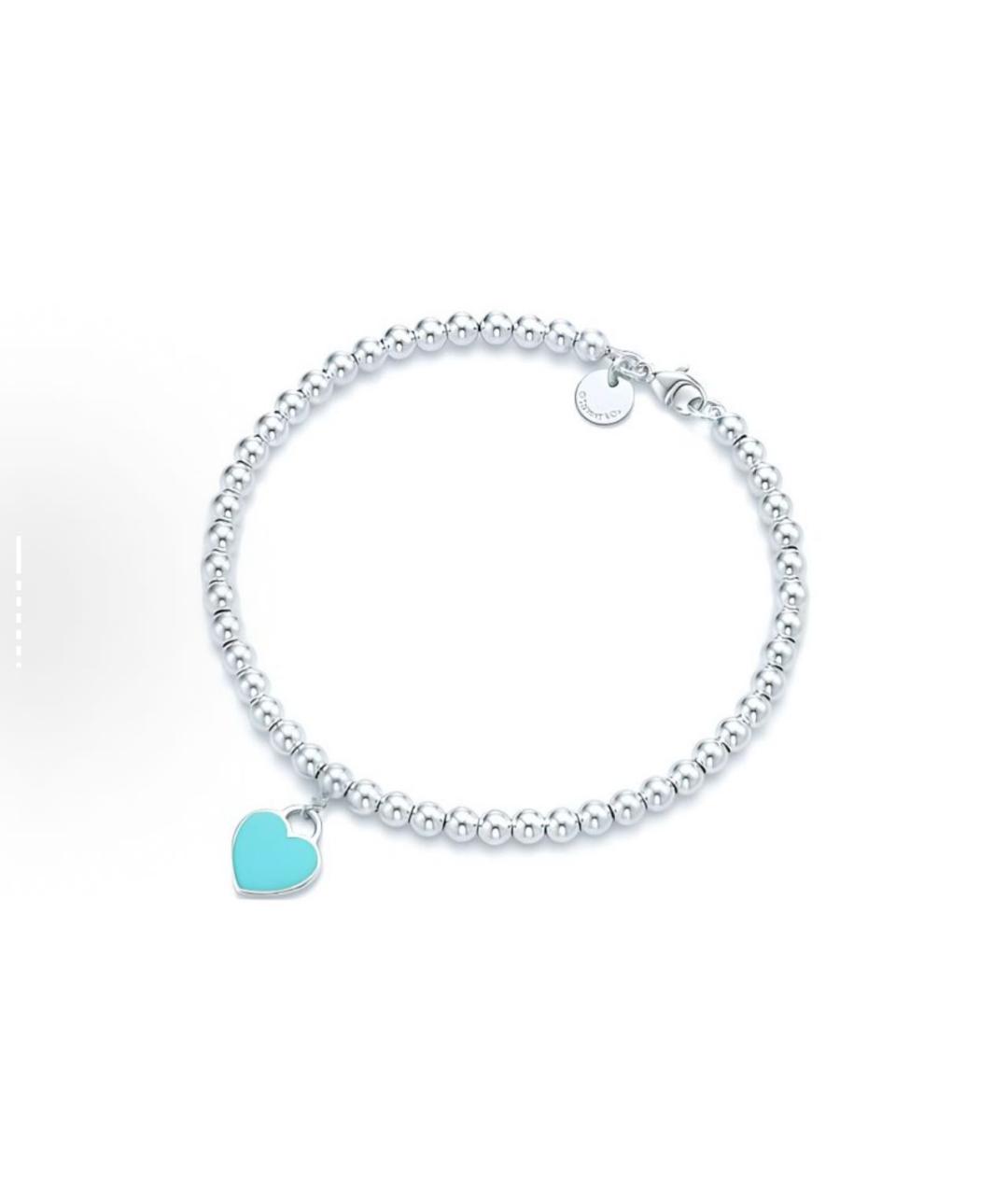 TIFFANY&CO Бирюзовый серебряный браслет, фото 6