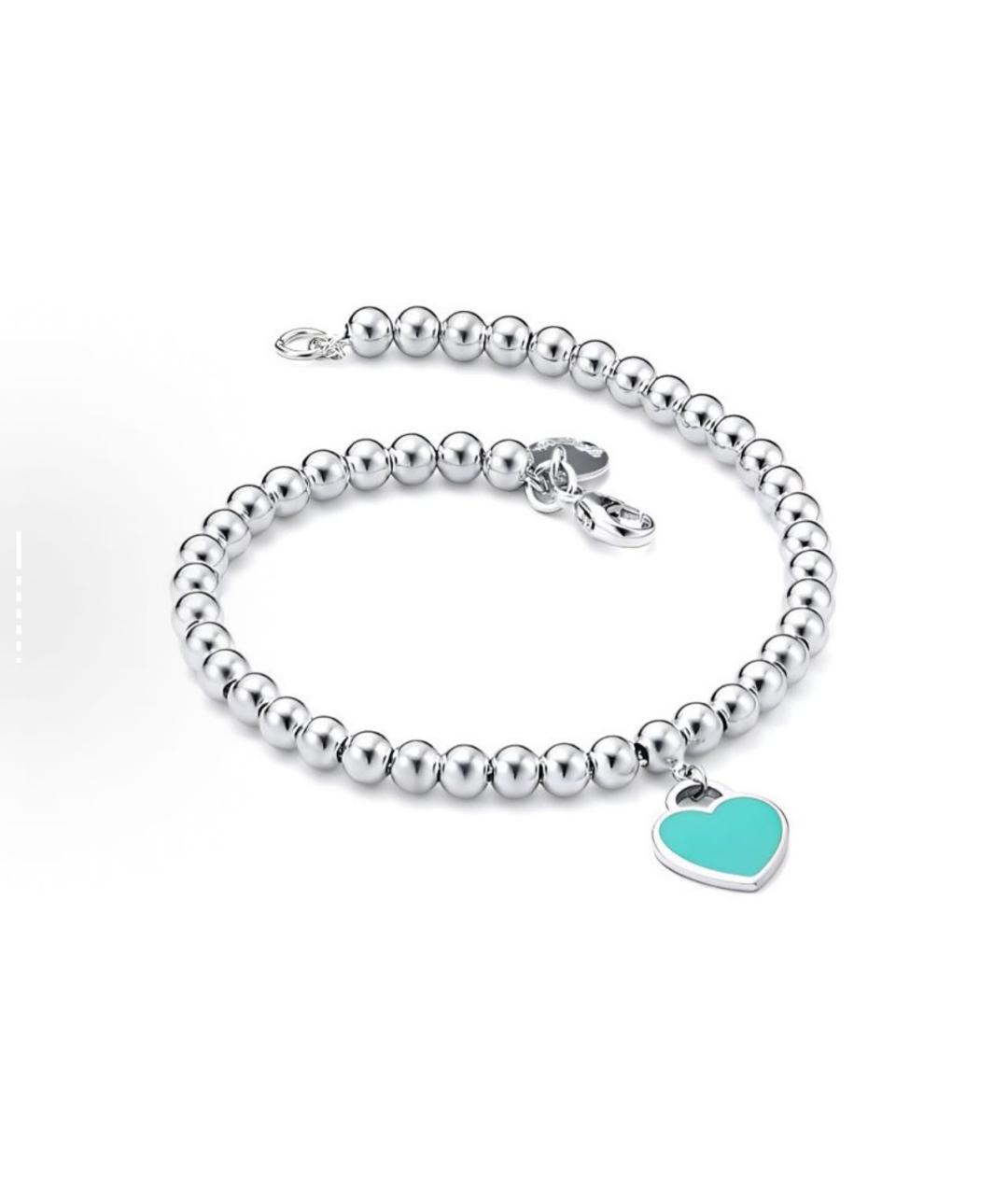 TIFFANY&CO Бирюзовый серебряный браслет, фото 2