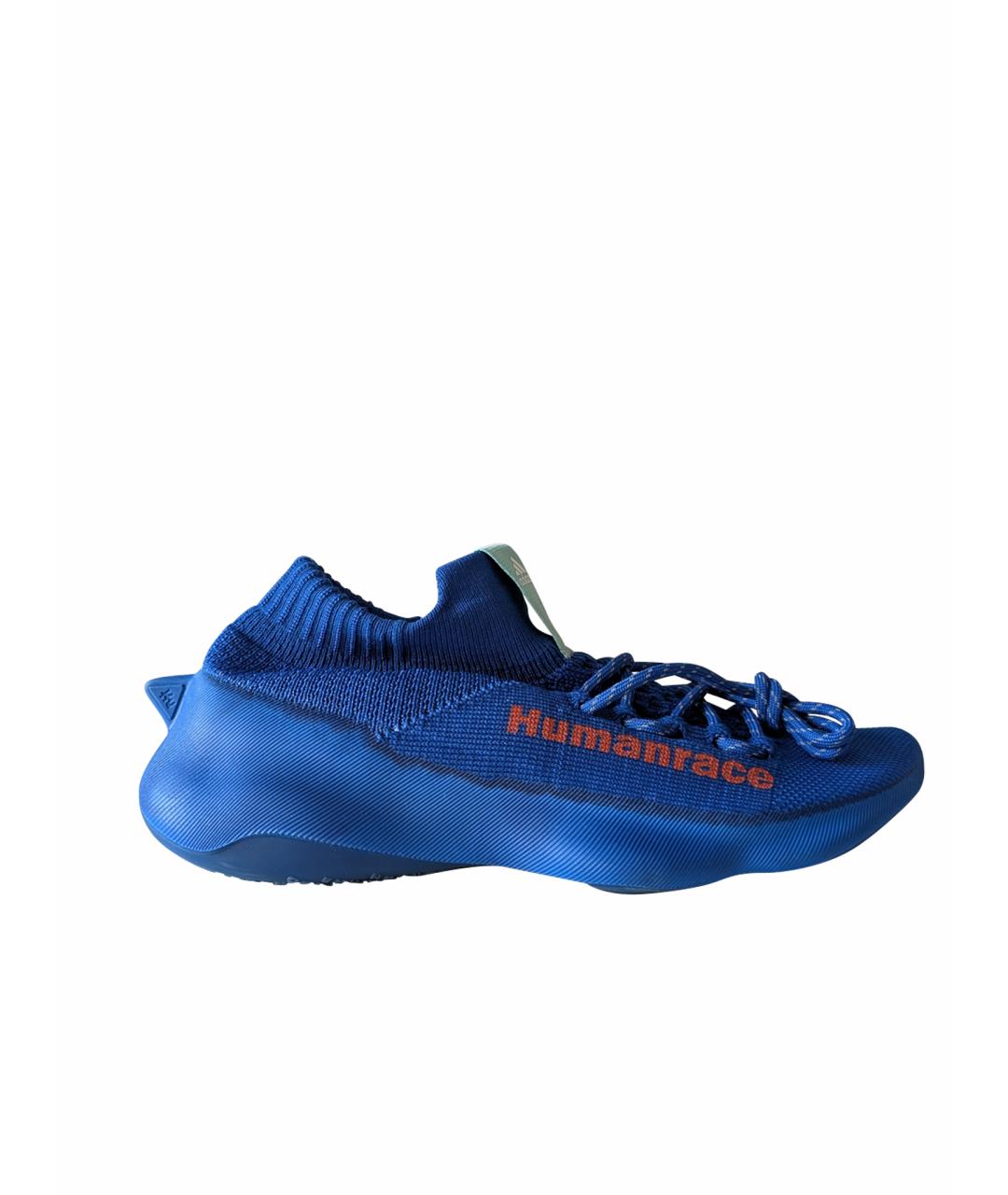 ADIDAS Синие текстильные низкие кроссовки / кеды, фото 1