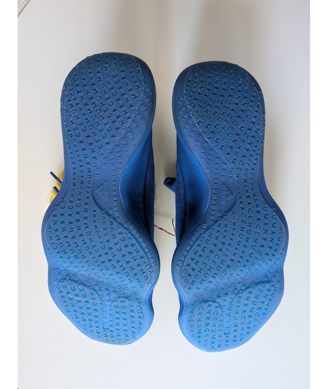 ADIDAS Синие текстильные низкие кроссовки / кеды, фото 6