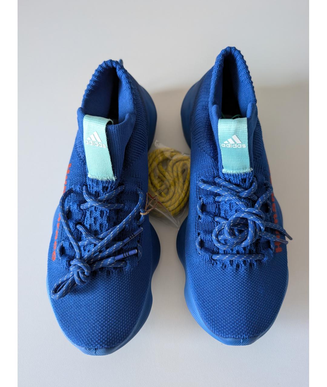 ADIDAS Синие текстильные низкие кроссовки / кеды, фото 2