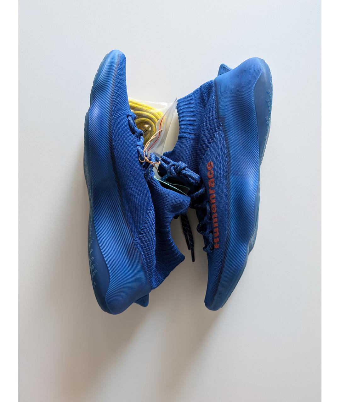 ADIDAS Синие текстильные низкие кроссовки / кеды, фото 4