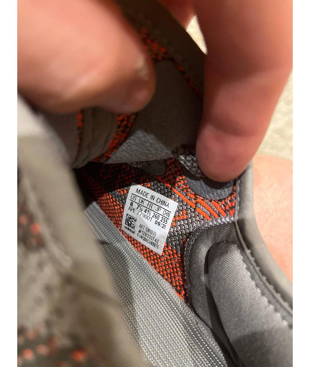 ADIDAS YEEZY Текстильные низкие кроссовки / кеды, фото 5