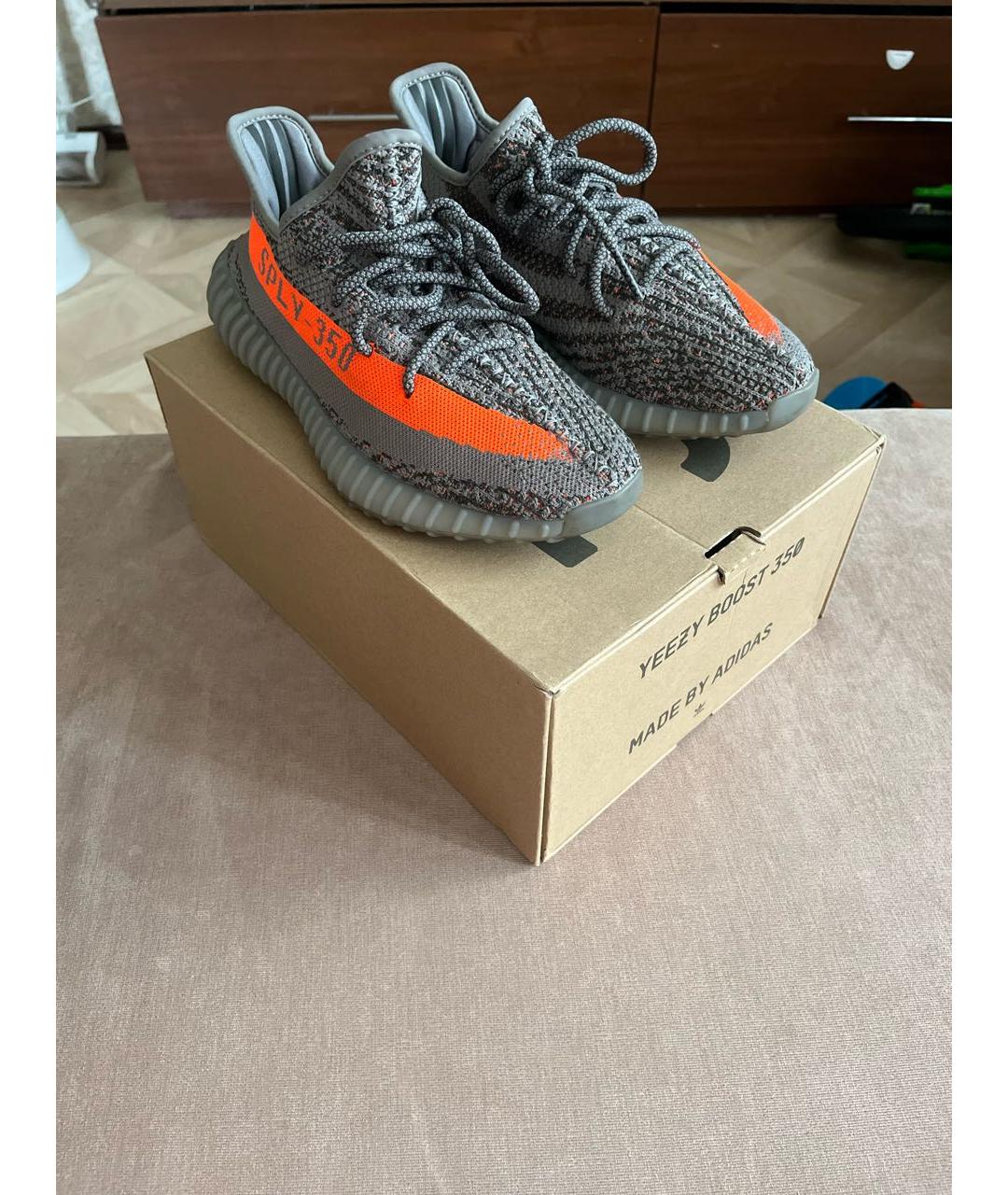 ADIDAS YEEZY Текстильные низкие кроссовки / кеды, фото 8