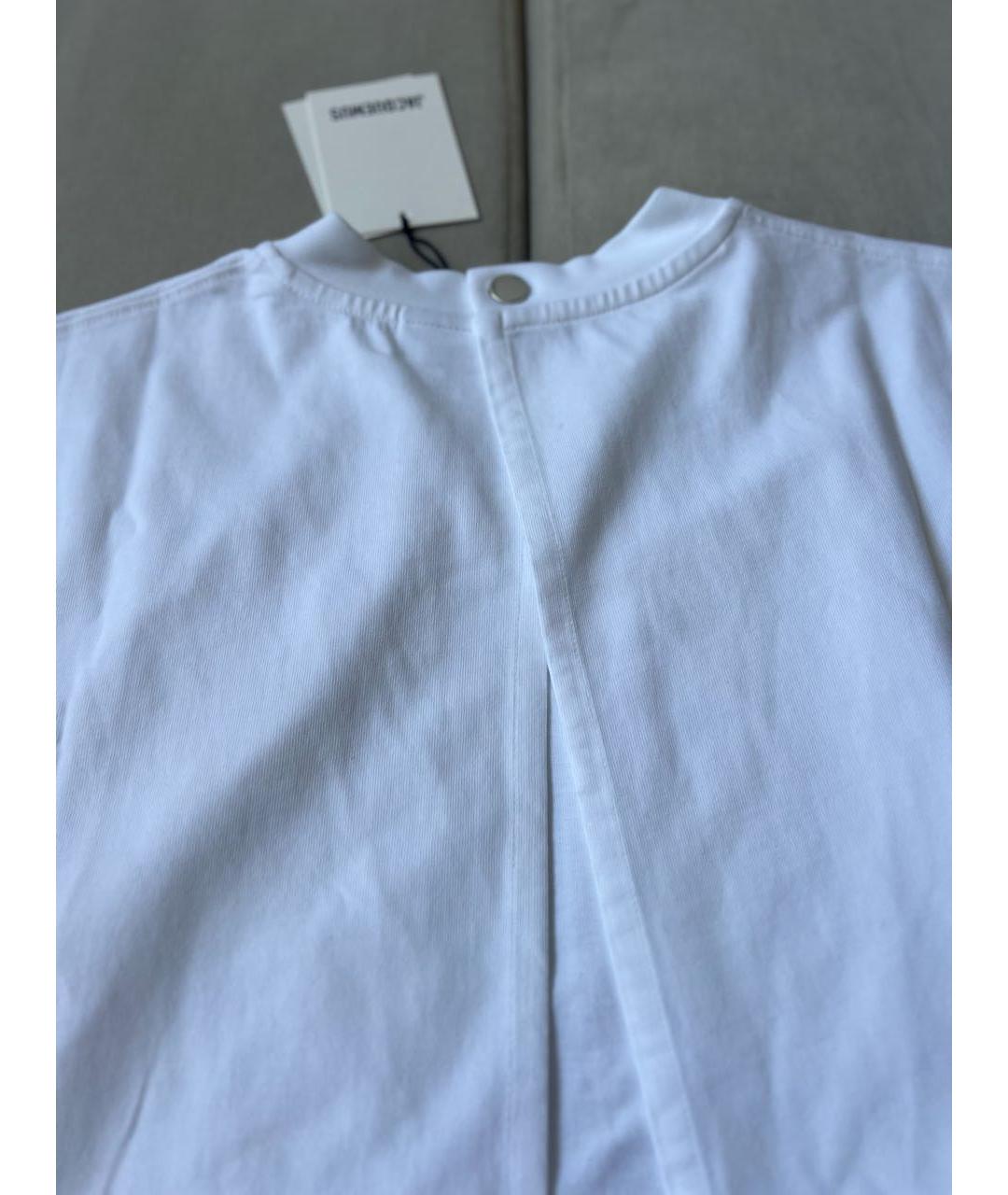 JACQUEMUS Белая хлопковая футболка, фото 5