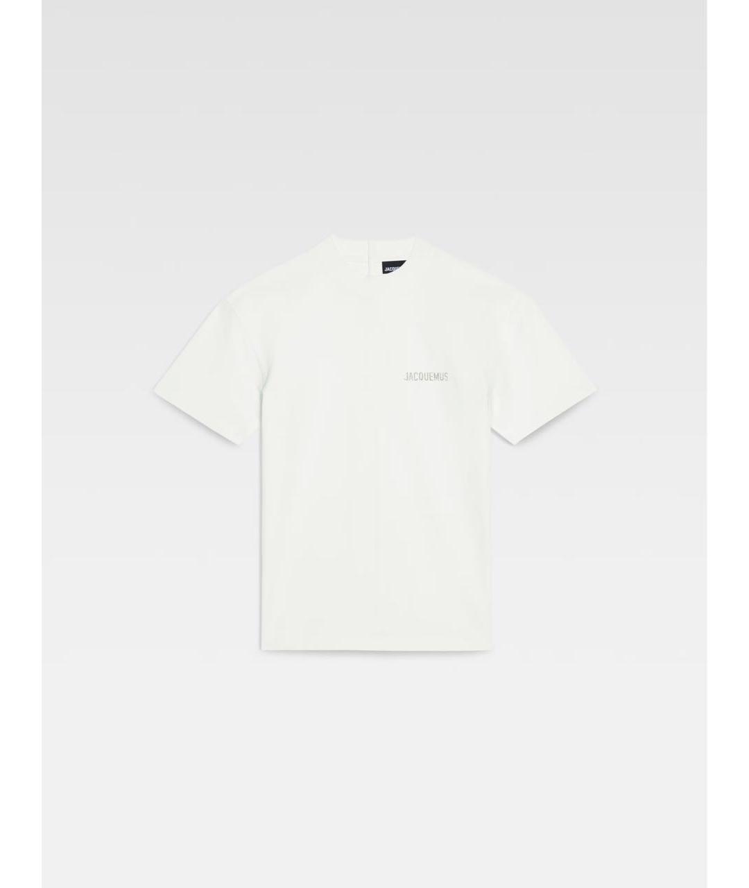 JACQUEMUS Белая хлопковая футболка, фото 1