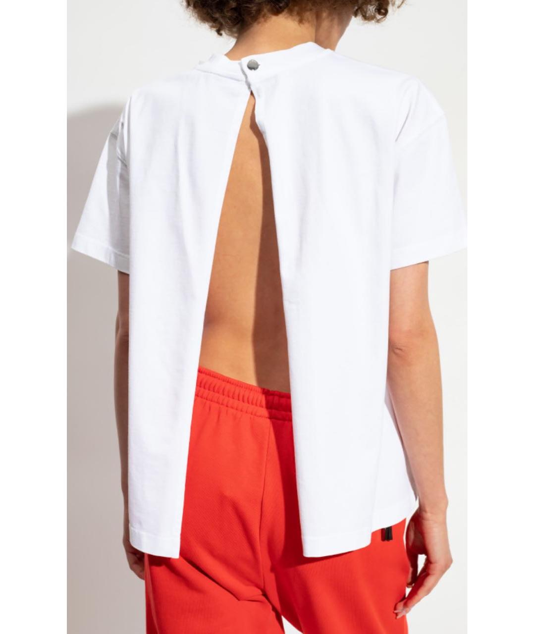 JACQUEMUS Белая хлопковая футболка, фото 3