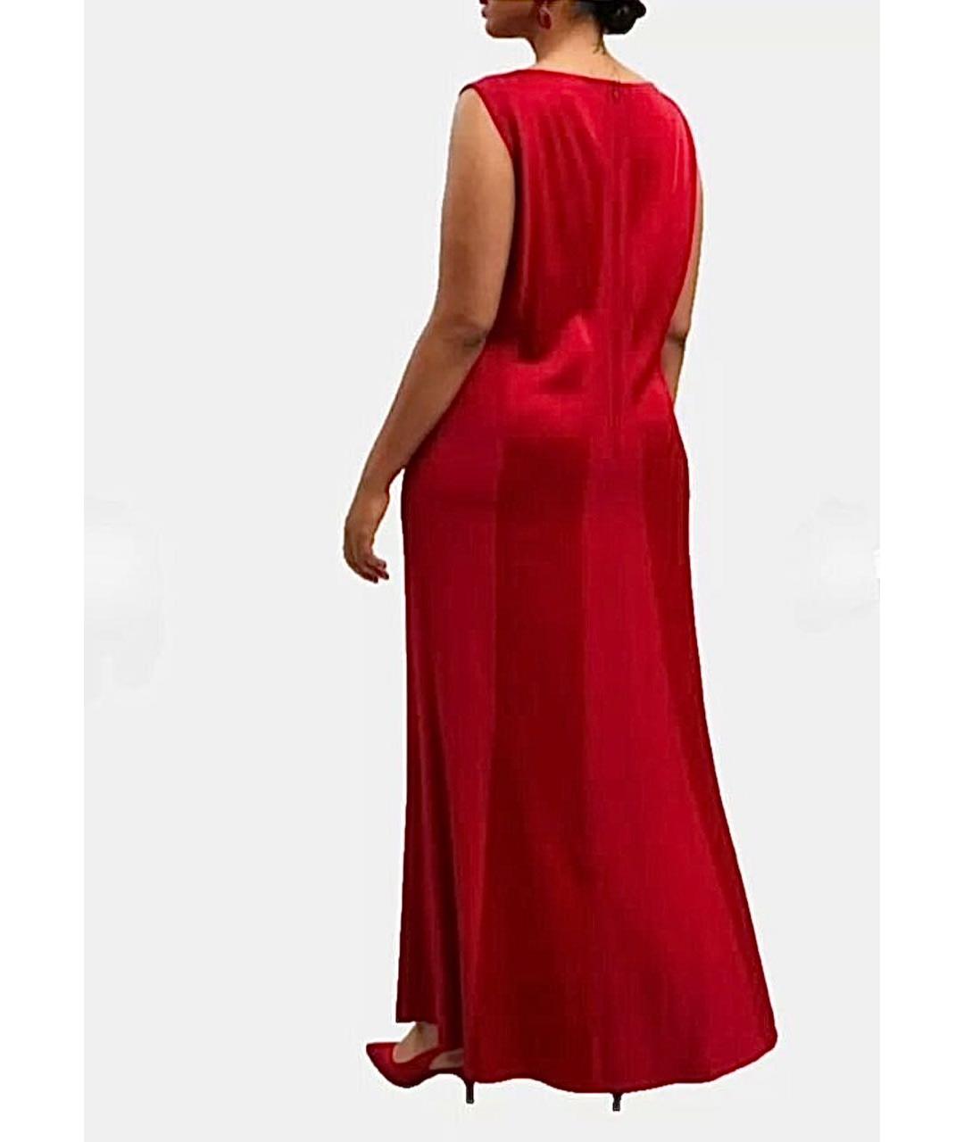 MAX MARA Красное ацетатное вечернее платье, фото 2