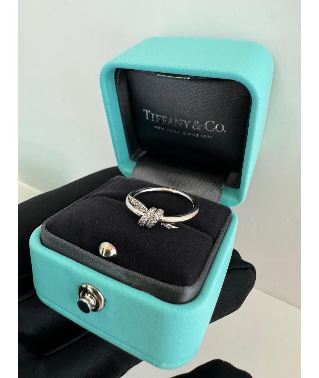 TIFFANY&CO Серебряное кольцо из белого золота, фото 2
