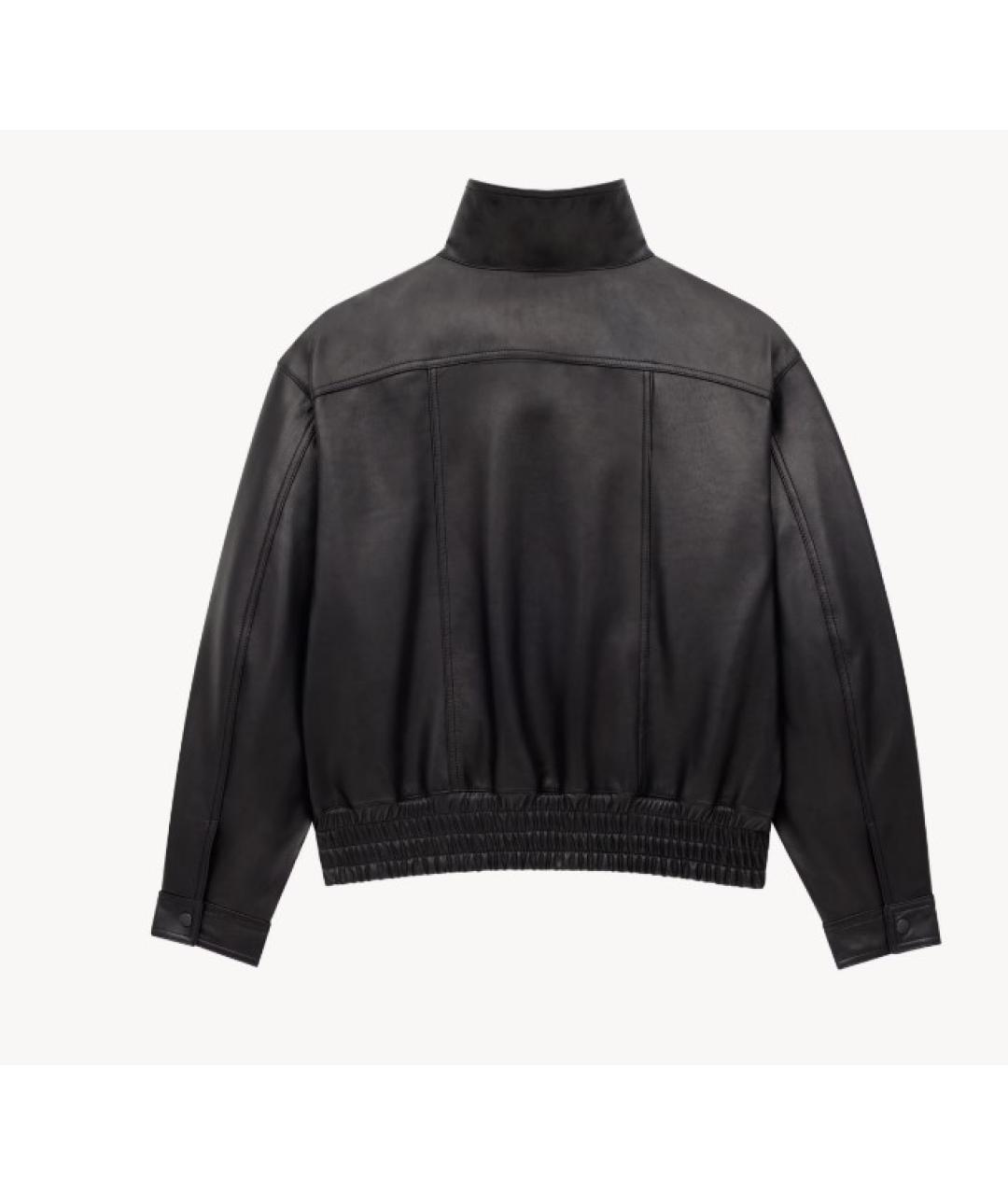 SAINT LAURENT Черная кожаная куртка, фото 4