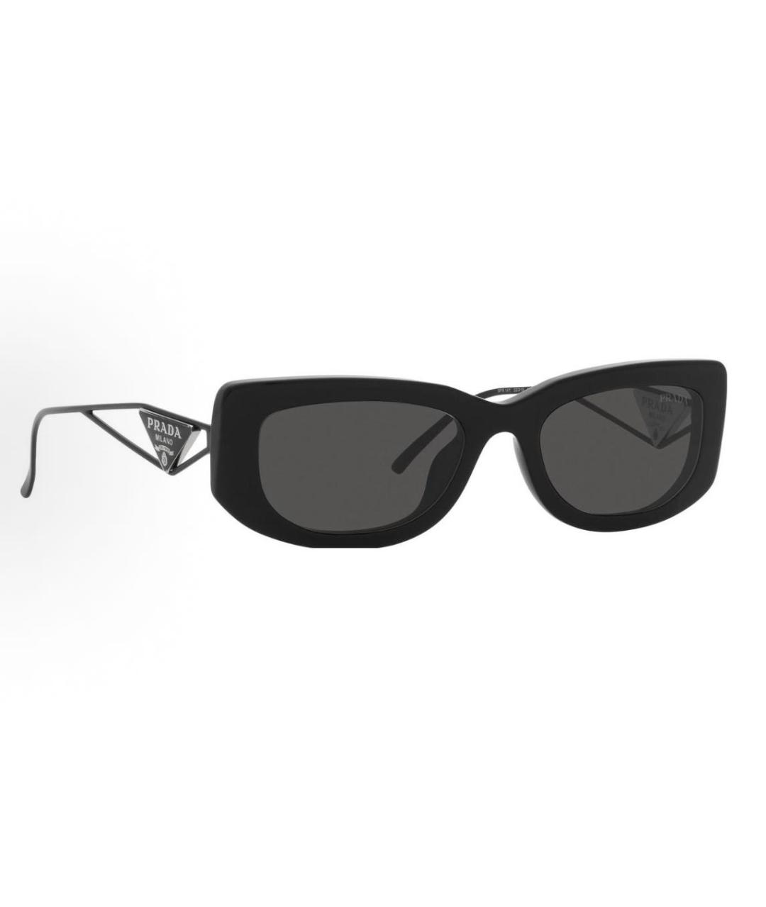 PRADA Черные металлические солнцезащитные очки, фото 3