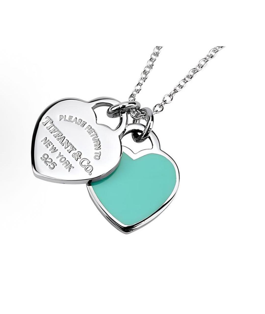 TIFFANY&CO Бирюзовая серебряная цепочка, фото 2