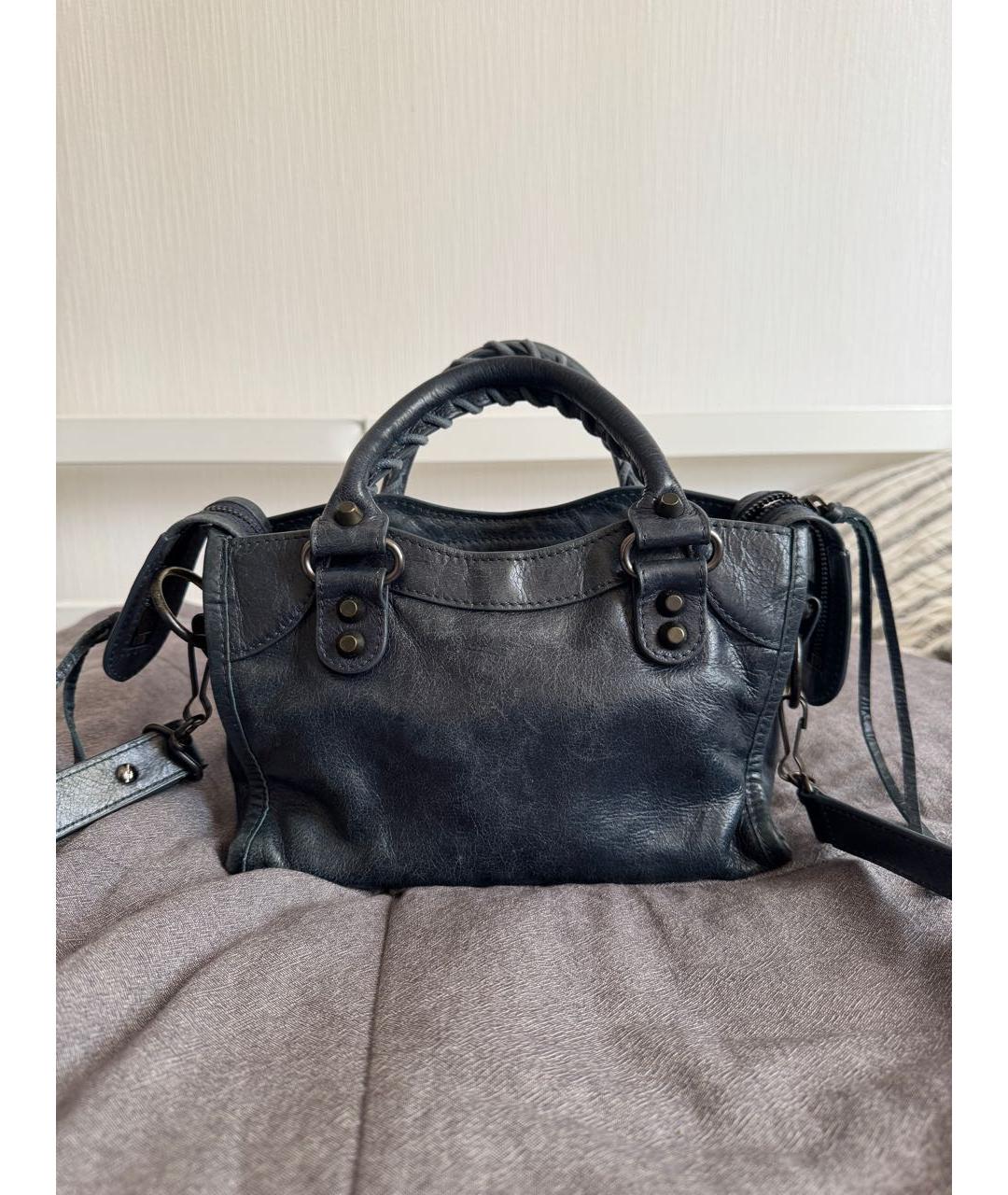 BALENCIAGA Зеленая кожаная сумка через плечо, фото 3