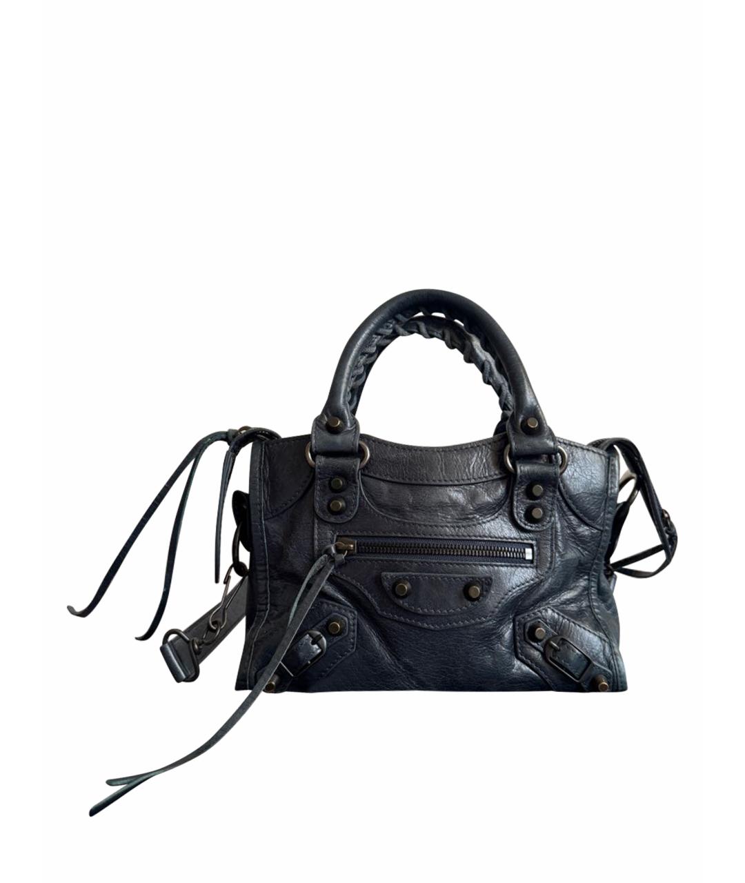 BALENCIAGA Зеленая кожаная сумка через плечо, фото 1
