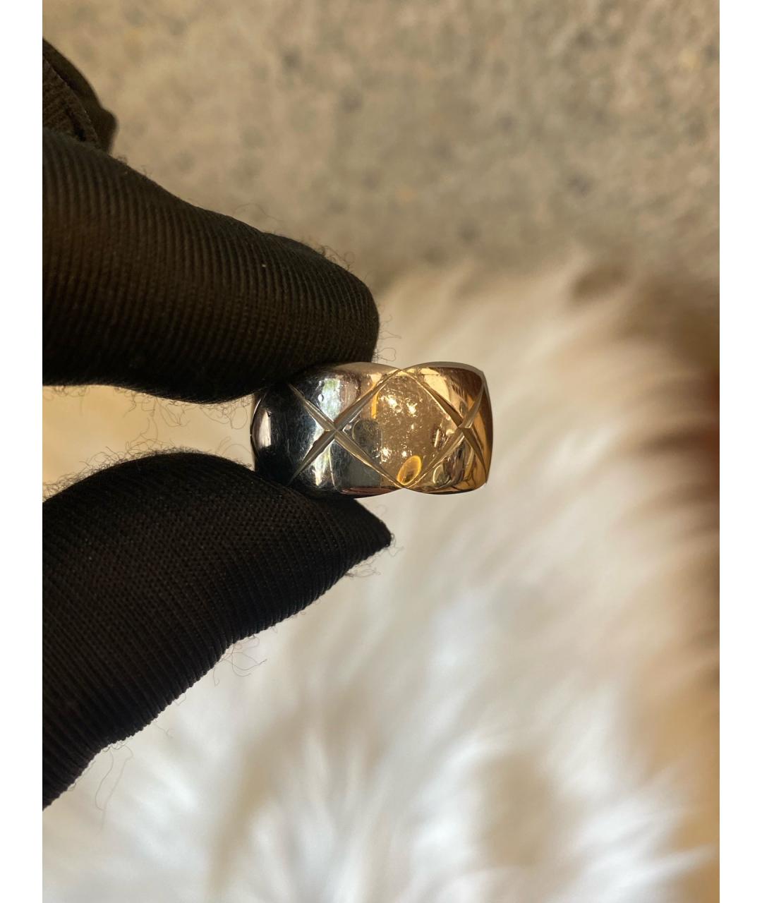 CHANEL Серебряное кольцо из белого золота, фото 3