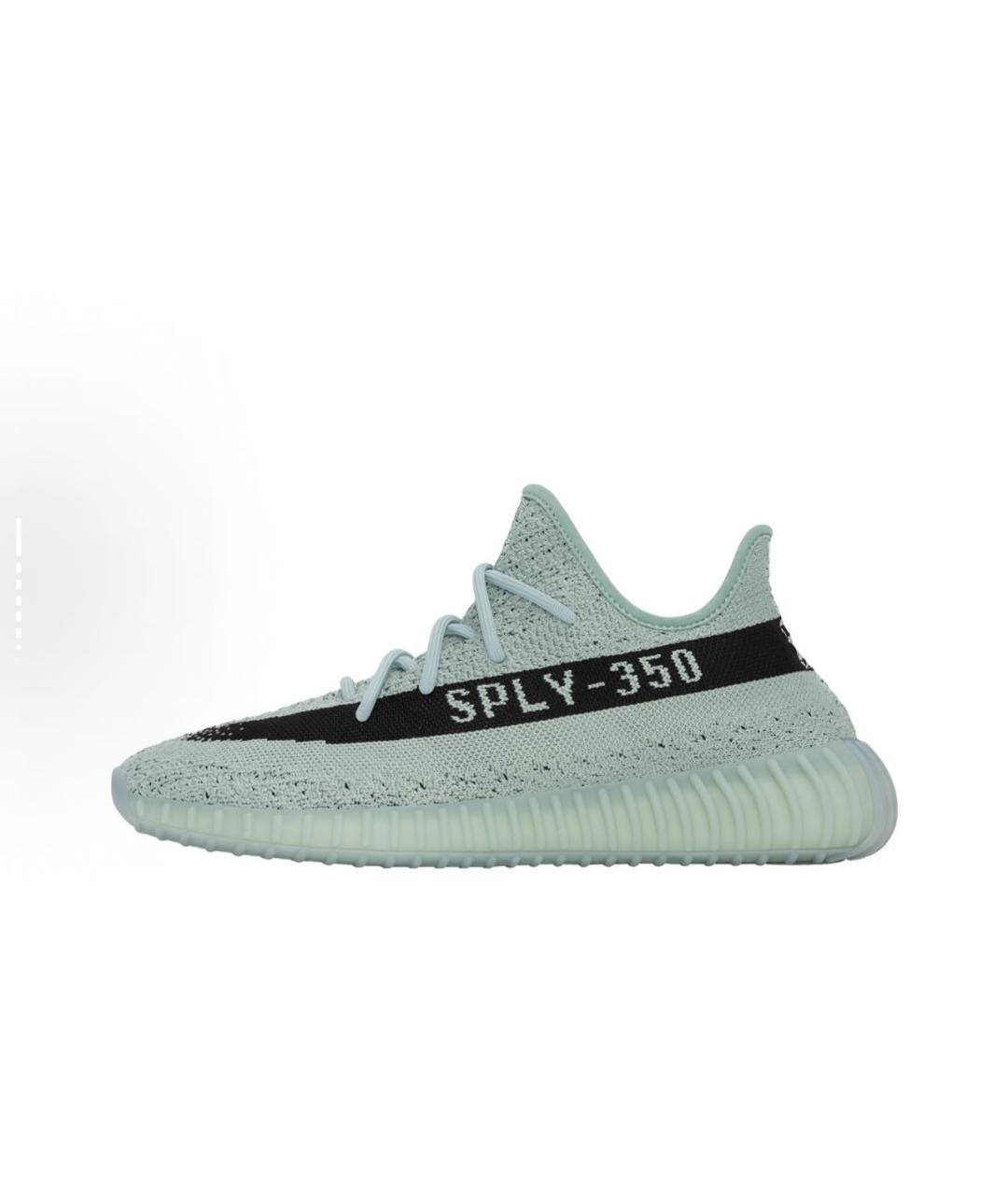 ADIDAS YEEZY Серые текстильные низкие кроссовки / кеды, фото 9