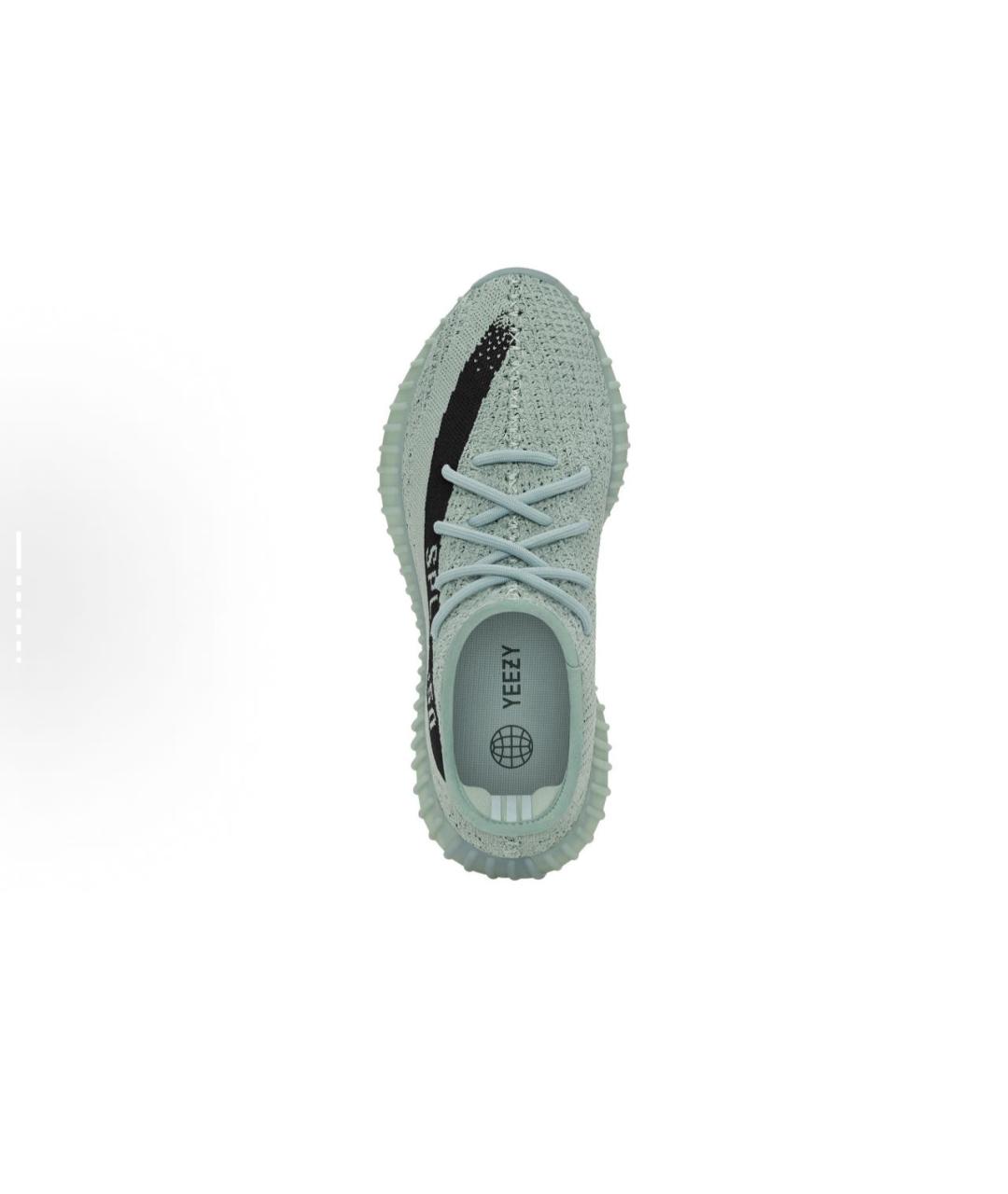 ADIDAS YEEZY Серые текстильные низкие кроссовки / кеды, фото 3