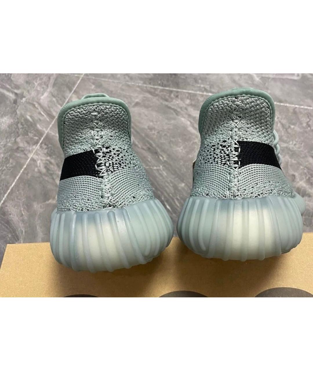 ADIDAS YEEZY Серые текстильные низкие кроссовки / кеды, фото 8