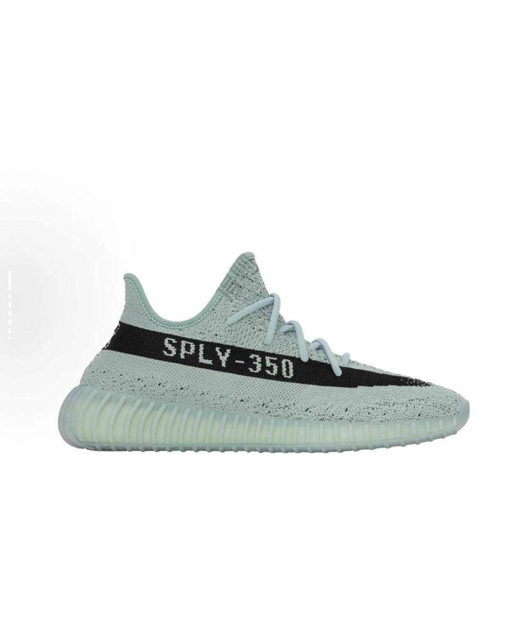 ADIDAS YEEZY Серые текстильные низкие кроссовки / кеды, фото 2