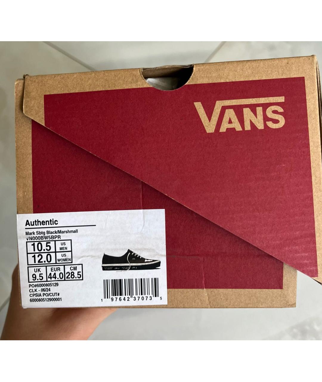 VANS Черные кожаные низкие кроссовки / кеды, фото 8