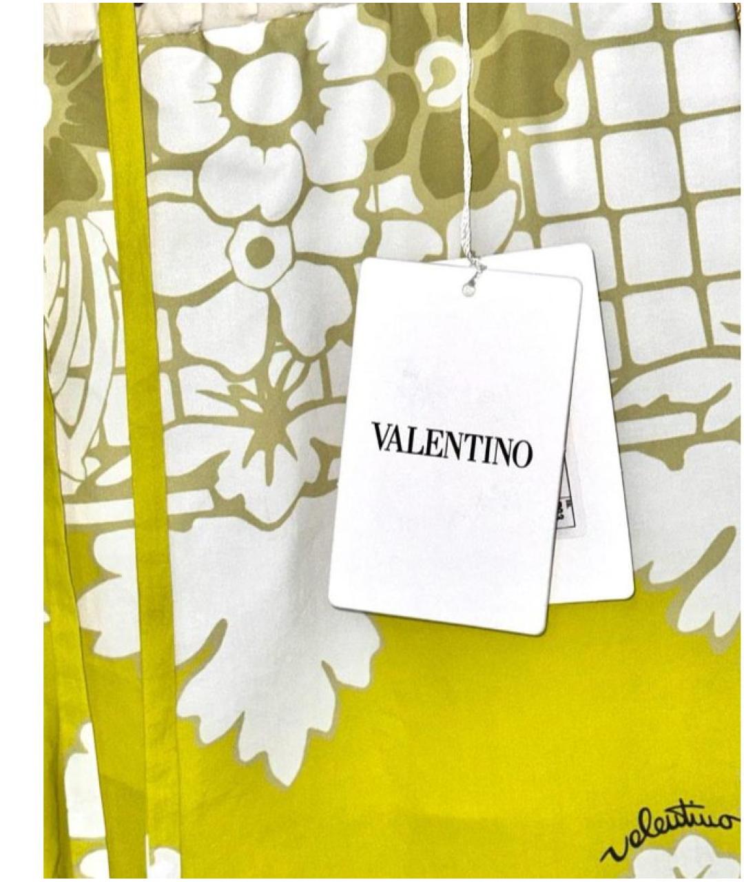 VALENTINO Мульти хлопковые брюки широкие, фото 3