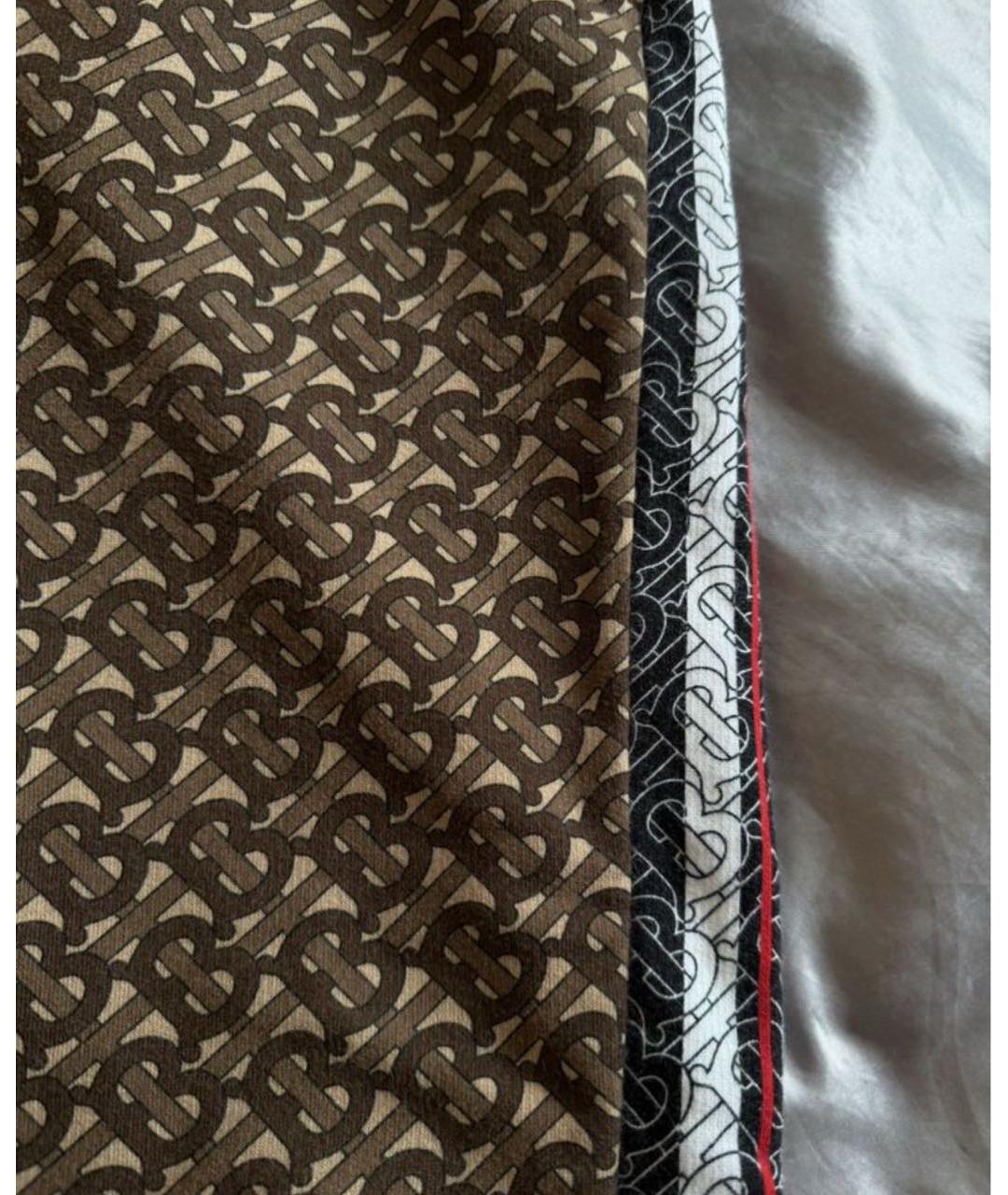 BURBERRY Бежевые хлопковые повседневные брюки, фото 2