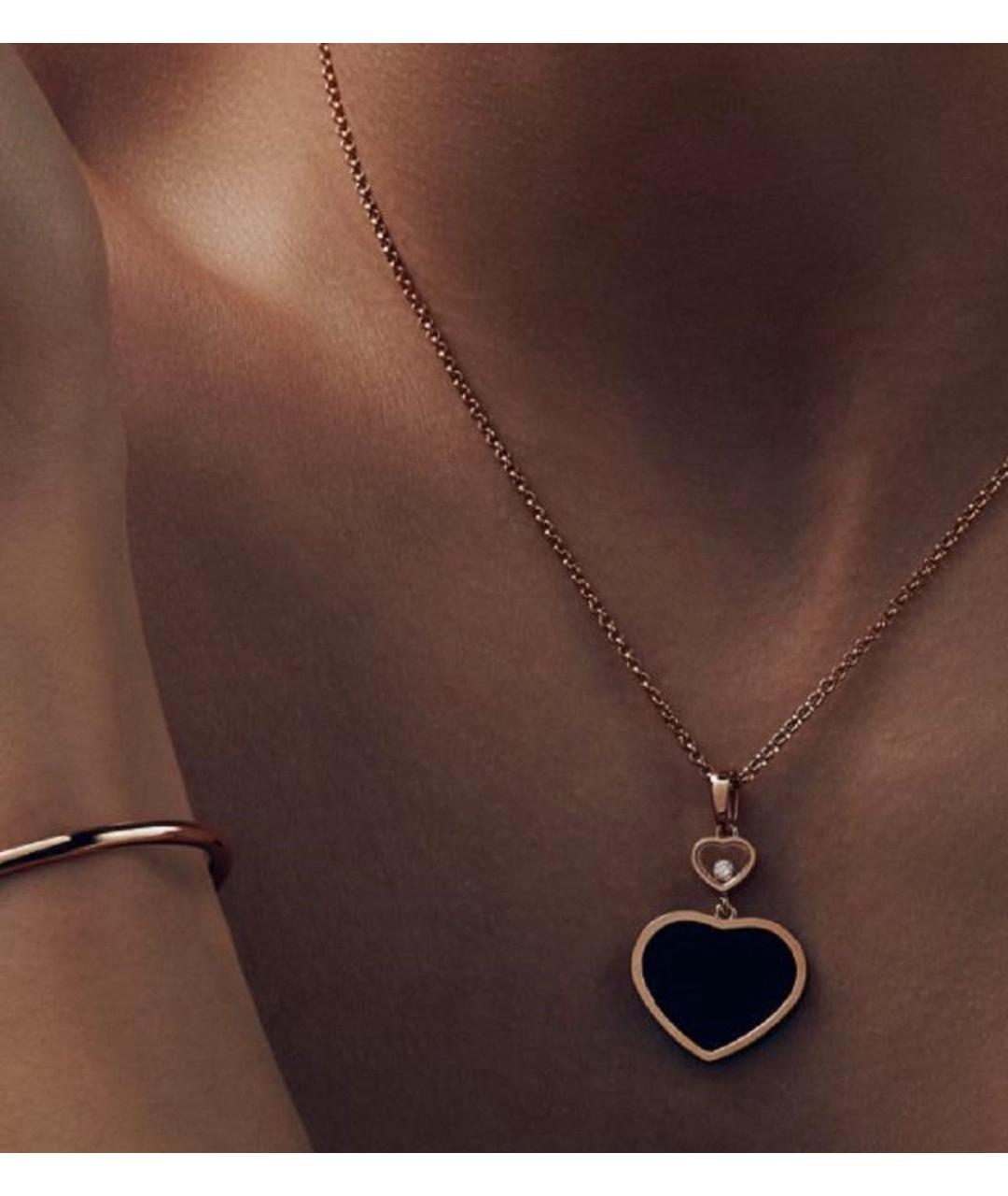 CHOPARD Черный кулон из розового золота, фото 6