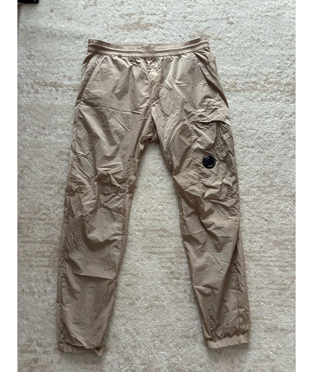 CP COMPANY Бежевые полиамидовые повседневные брюки, фото 7