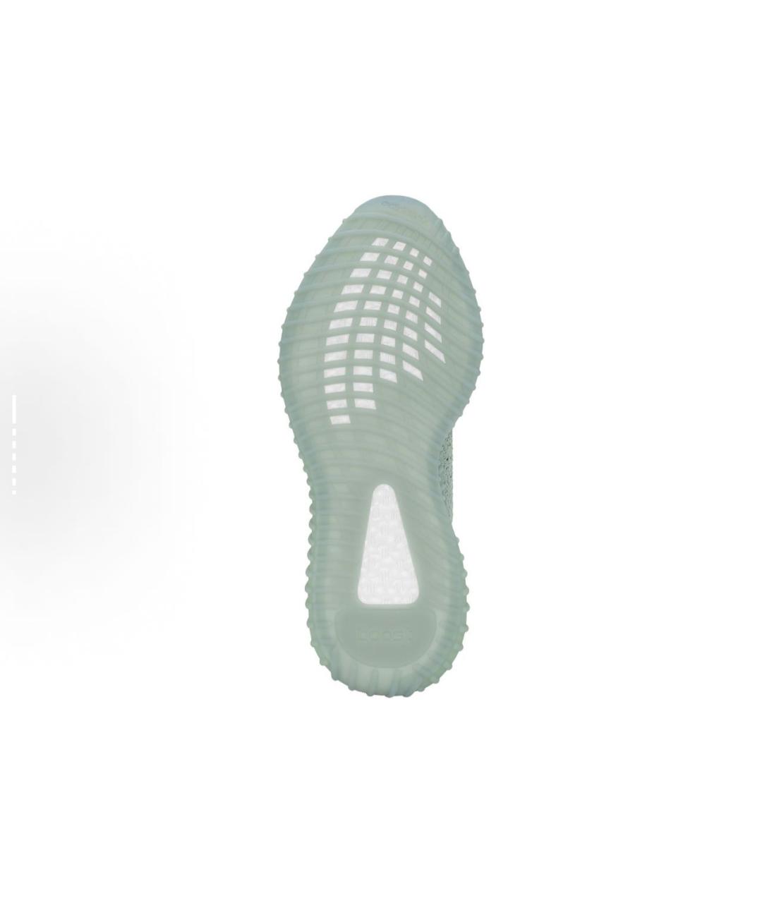 ADIDAS YEEZY Серые текстильные низкие кроссовки / кеды, фото 4