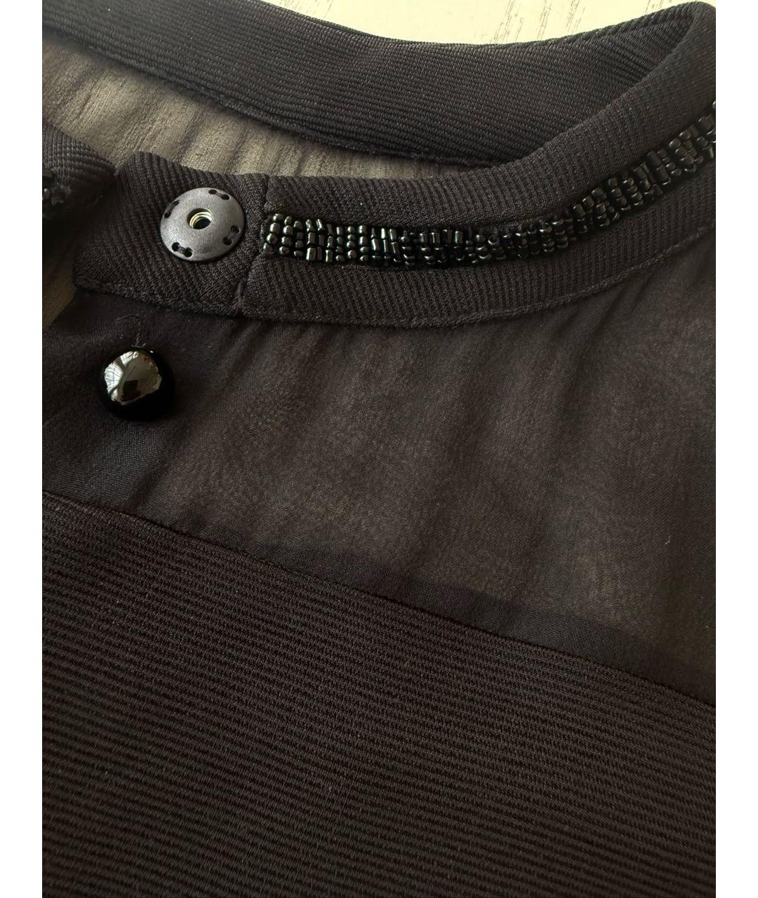 EMPORIO ARMANI Черный вискозный джемпер / свитер, фото 4
