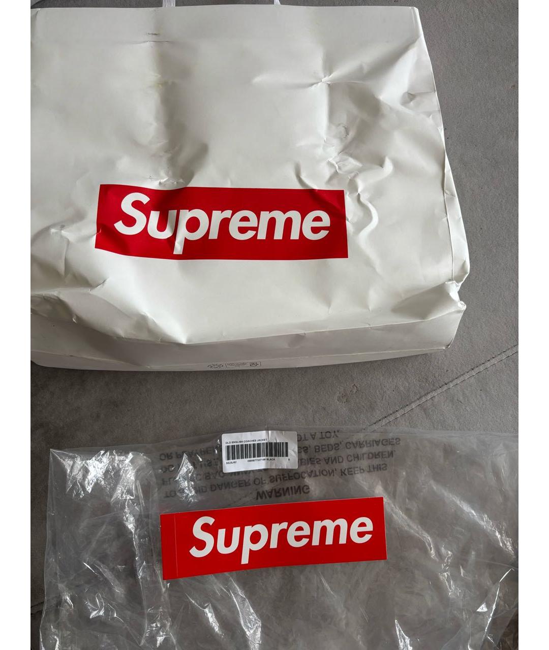 SUPREME Черная деним куртка, фото 8