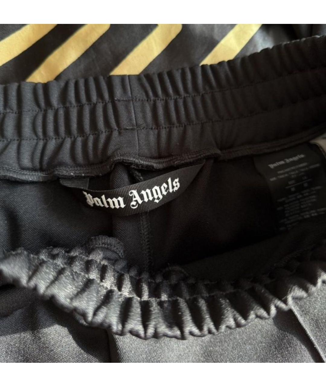 PALM ANGELS Черные хлопковые повседневные брюки, фото 5