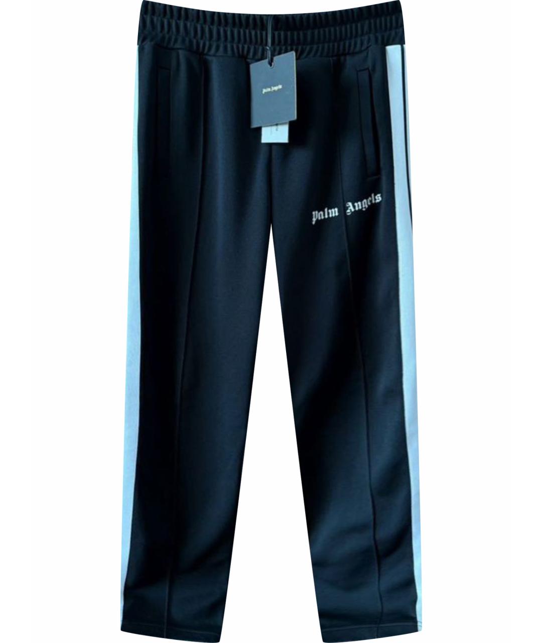 PALM ANGELS Черные хлопковые повседневные брюки, фото 1