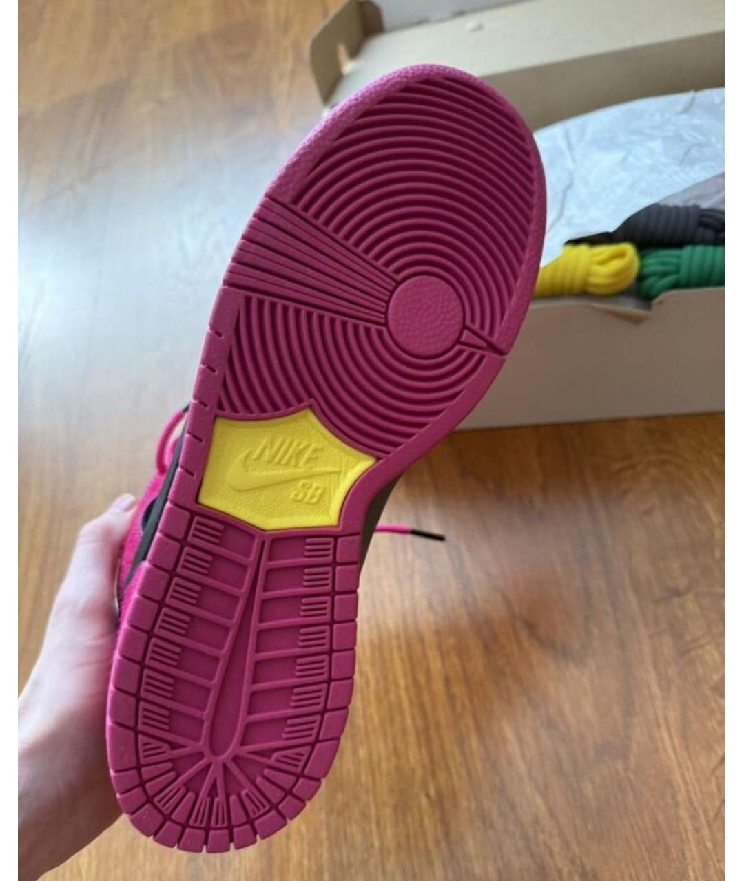 NIKE Фуксия высокие кроссовки / кеды, фото 4