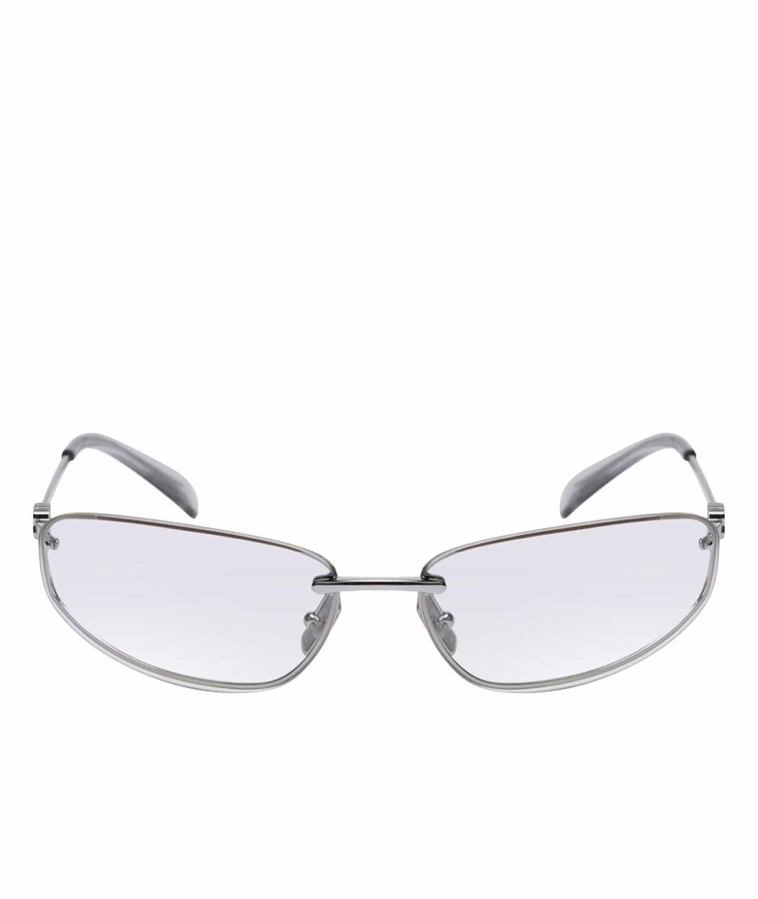 MIU MIU Серые металлические солнцезащитные очки, фото 1